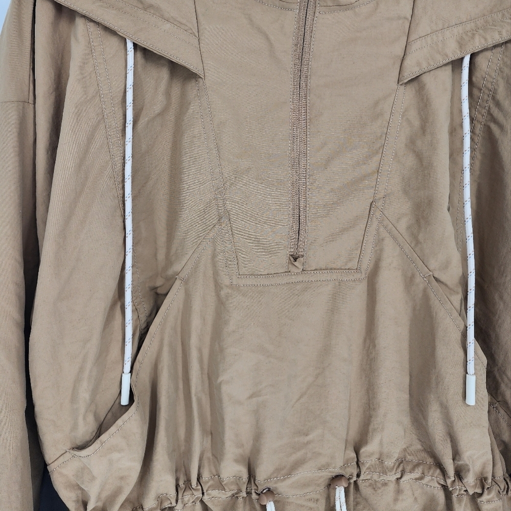 Calia NWT Hooded Windbreaker Pullover Tan - Picture 3 of 8